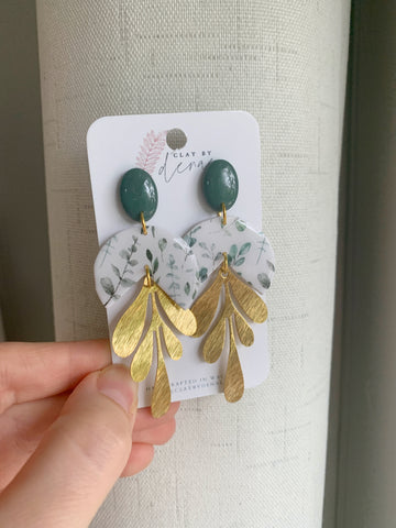 Elsie Earring in Ivy