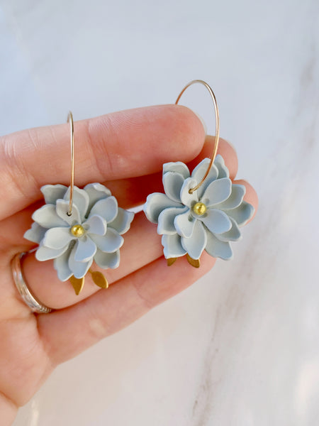 Belle Earring in Pale Blue