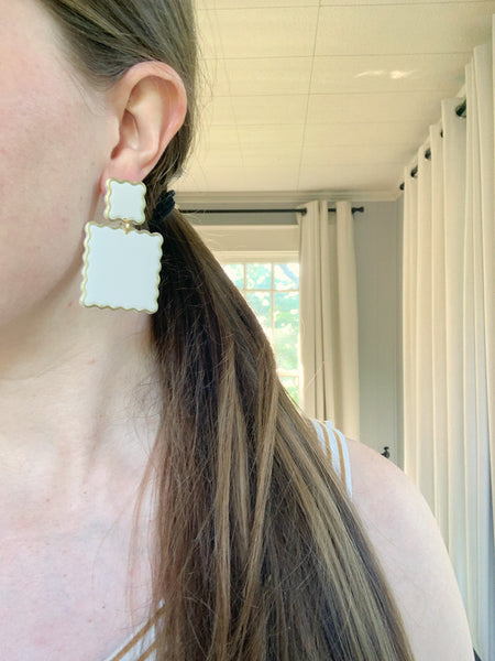 Cora Earring in White