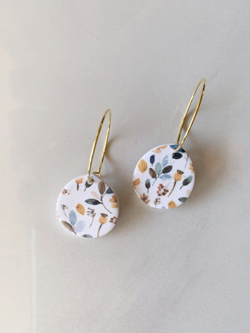 Naomi Earring in Autumn Floral