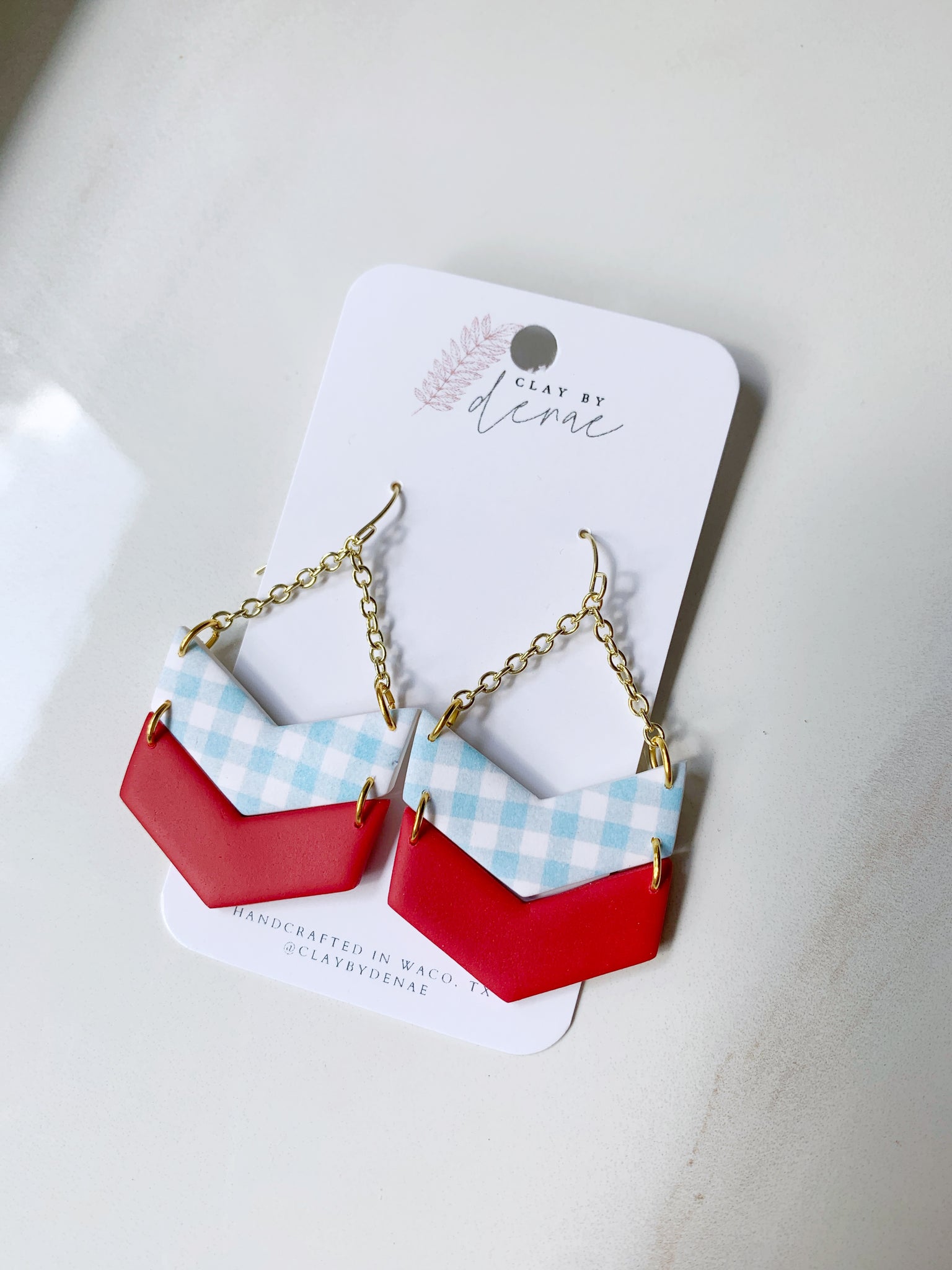 Lily Earring in Patriotic