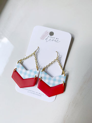 Lily Earring in Patriotic