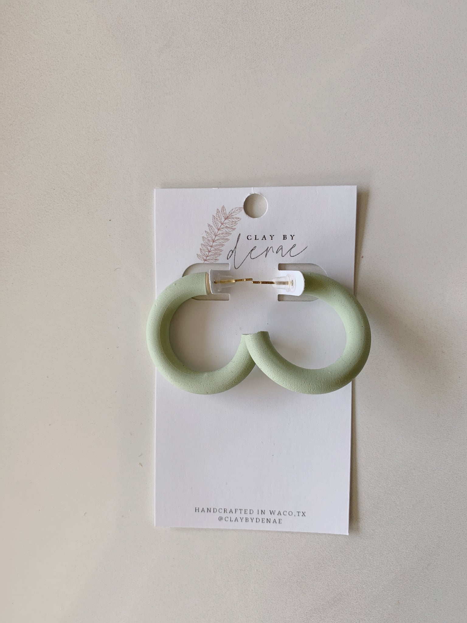Medium Hoop Earring in Lime