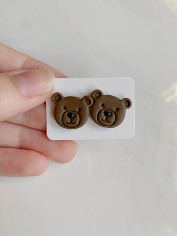 Bear Stud Earring