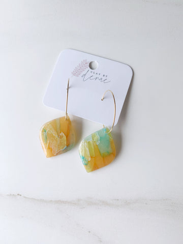 Lora Earring in Mango Tide