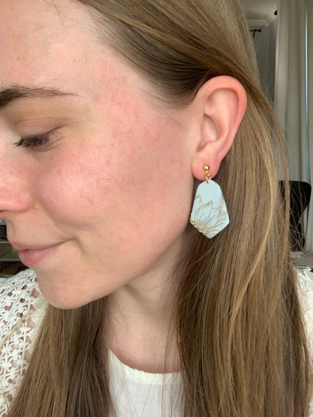 Oakley Earring in Pale Blue