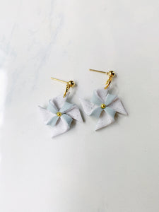 Pinwheel Earring in Sky Blue