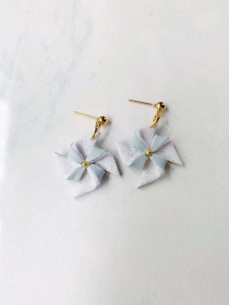 Pinwheel Earring in Sky Blue