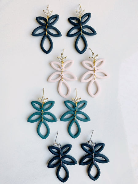 Emery Earring in Teal/Gold