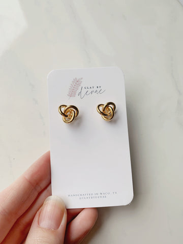 Gold Knot Metal Stud