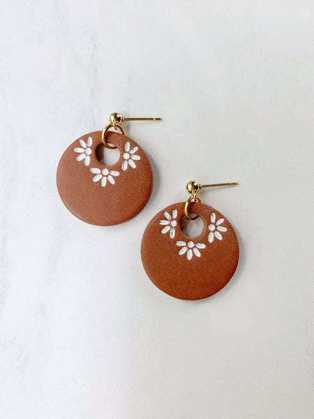 Isabella Earring in Terra Cotta