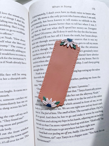 Clay Bookmark Floral - Small