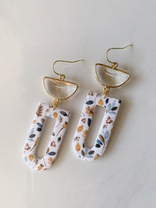 Sierra Earring in Autumn Floral