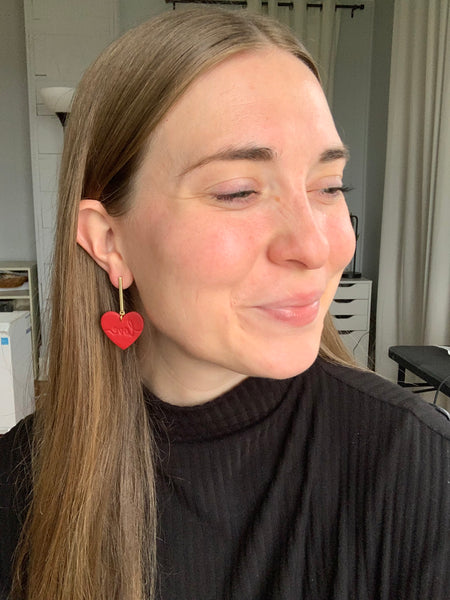 Adoria Heart Drop Earring