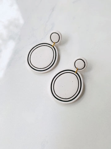 Evelyn Earring in White