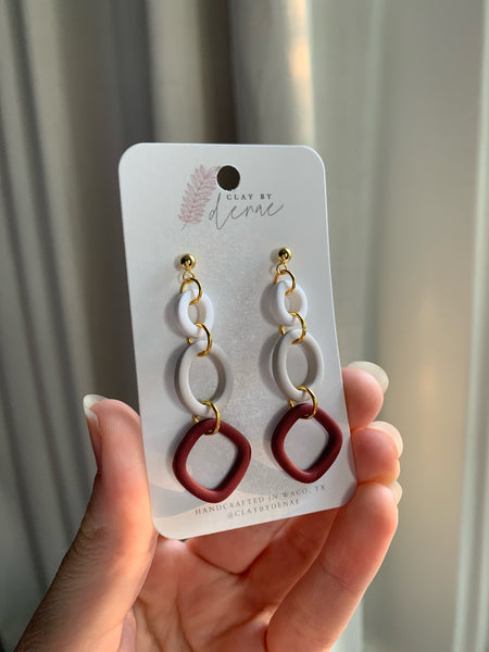 Elodie Earring in Burgundy