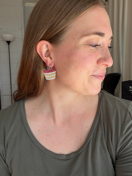 Pumpkin Barrel Earring