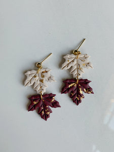 Ada Earring in Burgundy