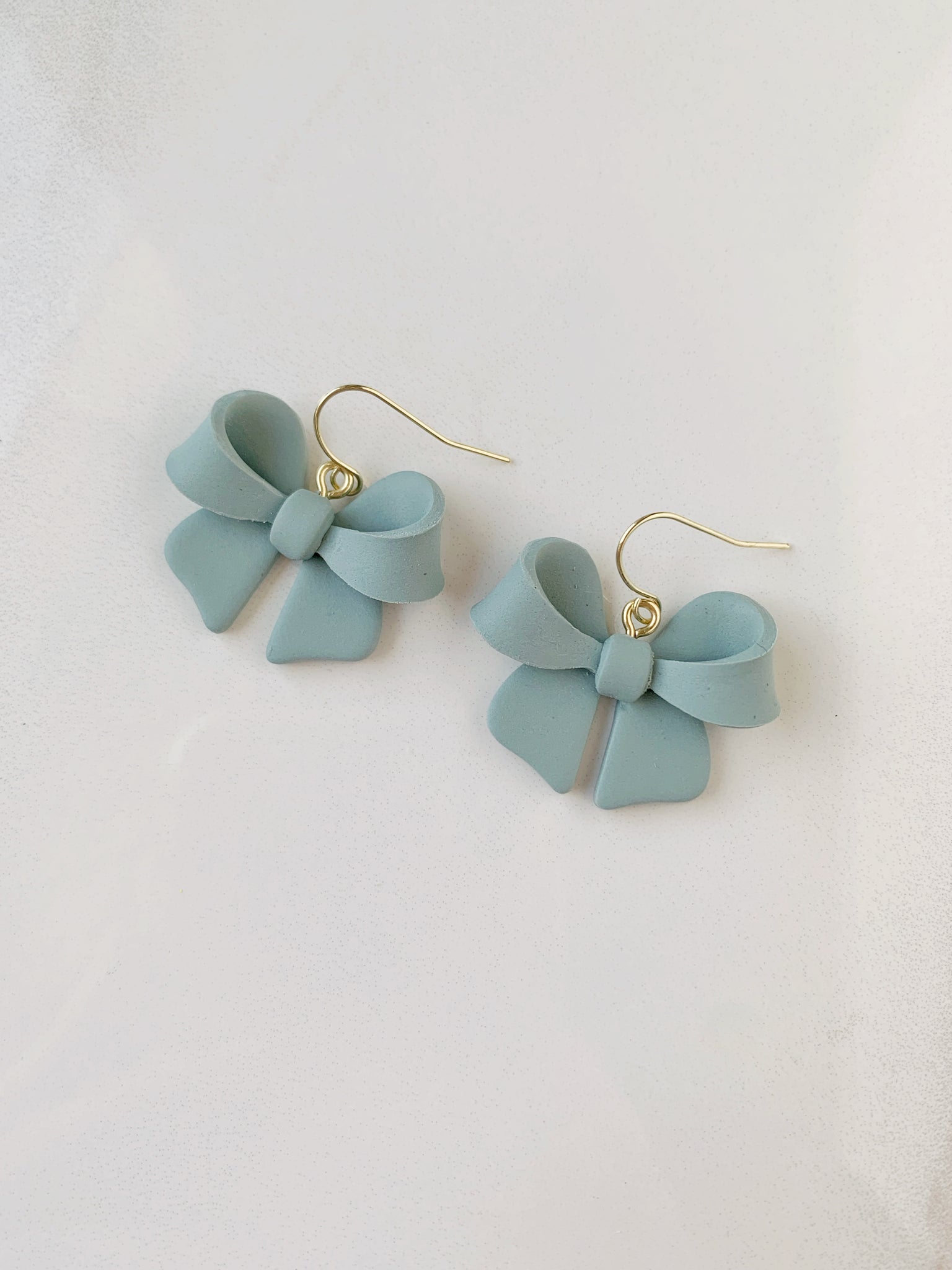 Florence Bow Earring in Sage