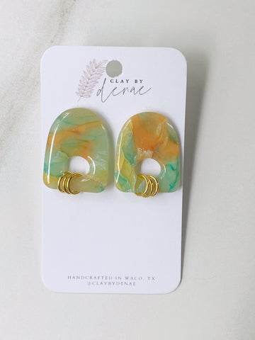 Brinley Earring in Mango Tide