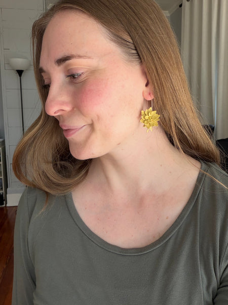 Belle Earring in Mustard