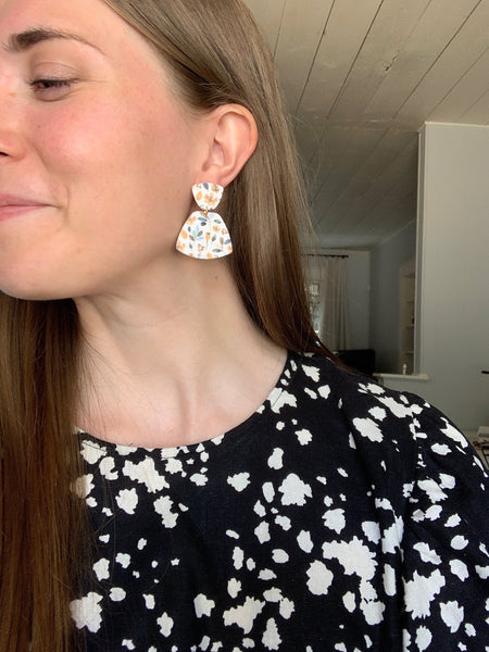Phoebe Earring in Autumn Floral