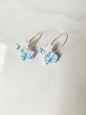 Texas Bluebonnet Hoop-Gold