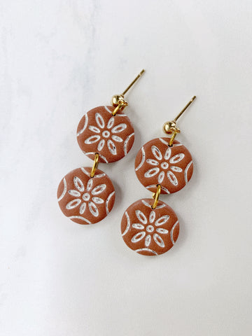 Carmen Earring in Terra Cotta