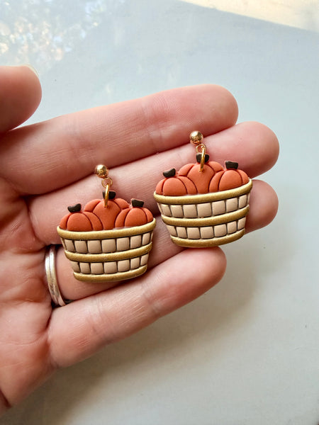 Pumpkin Barrel Earring