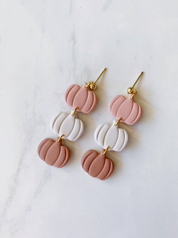 Pumpkin Drop Earring in Pink