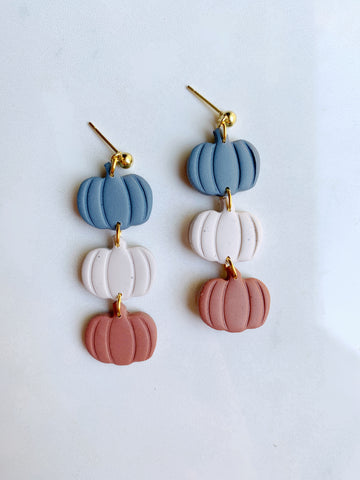 Pumpkin Drop Earring in Blue