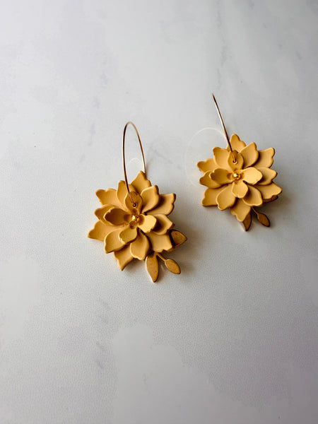 Belle Earring in Mustard