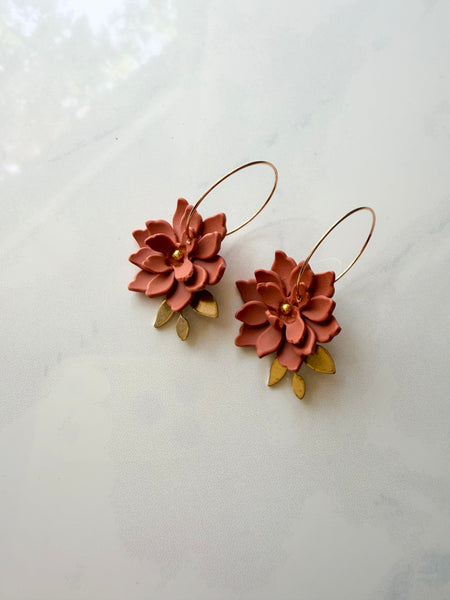 Belle Earring in Rust