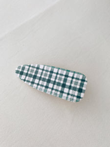 Small Plaid Clip