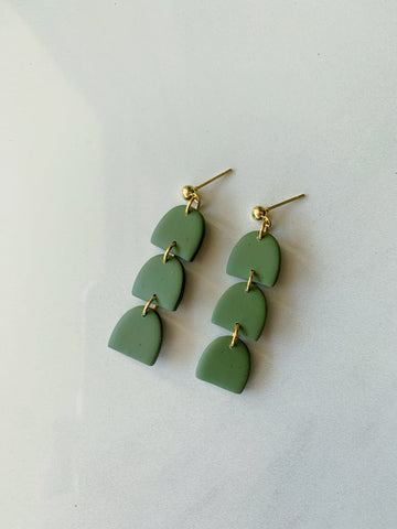 Hazel Dangle in Dark Eucalyptus