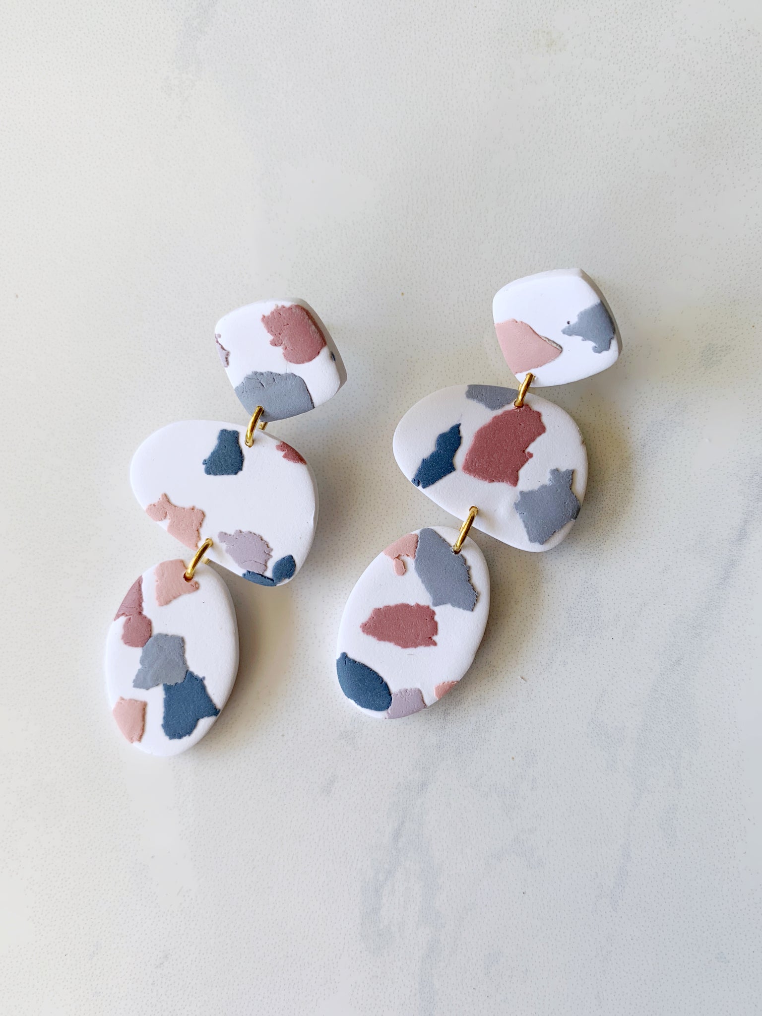 Ezra Earring in Terrazzo