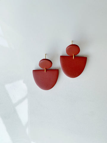 Addison Drop Earring in Red