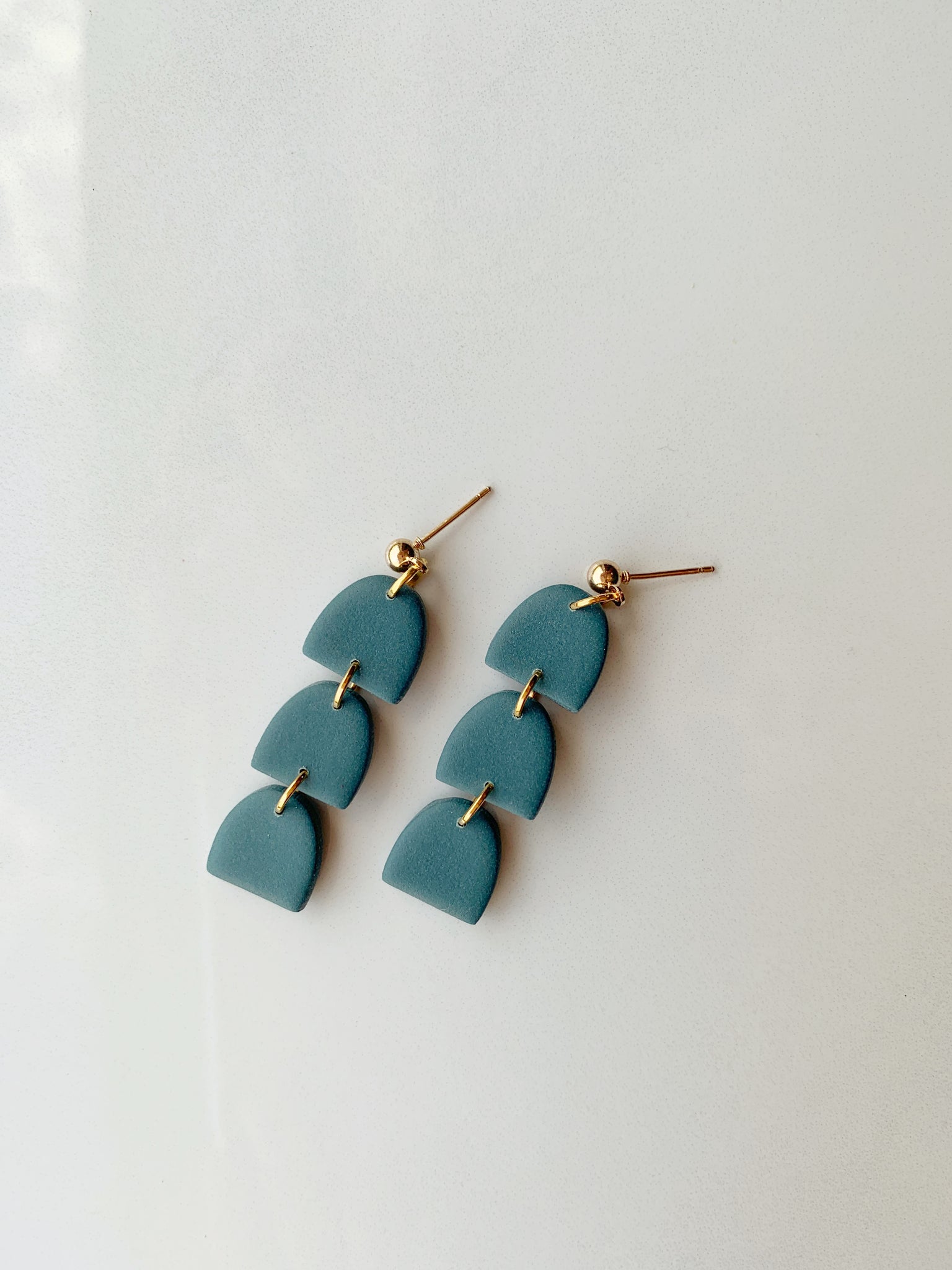 Hazel Dangle Earring in Teal