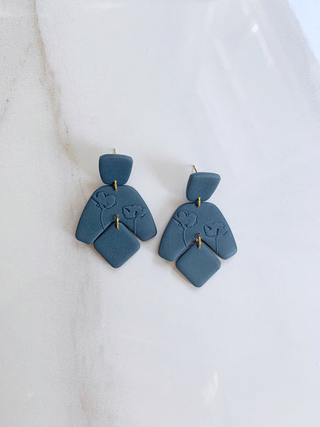 Chloe Earring in Navy