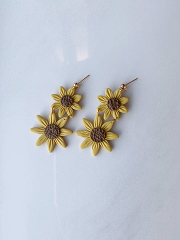 Sunflower Drop Earring