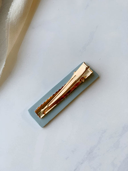 Small Hair Clip in Pale Blue
